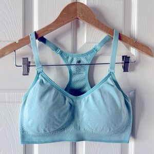 New Balance Racerback Bra Baby Blue Size Large